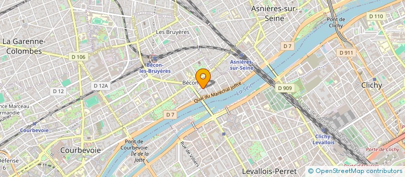 localisation de l'entreprise LA GARENNE PIZZA à COURBEVOIE