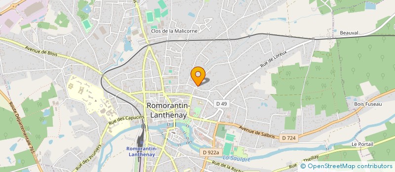 localisation de l'entreprise LA GARENNE RANTIN  ROMORANTIN-LANTHENAY