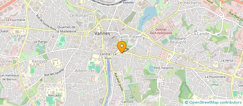 localisation de l'entreprise LA GARENNE SAINT JOSEPH à VANNES