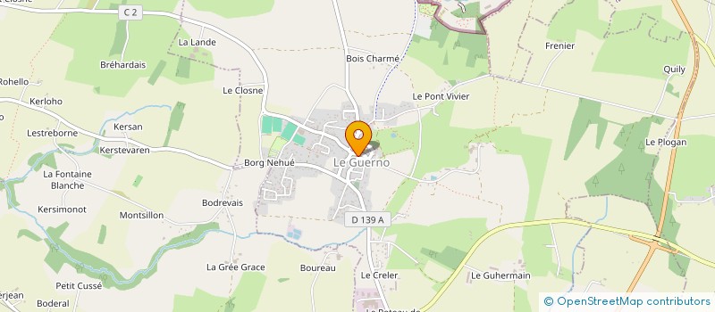 localisation de l'entreprise LA GARGOUILLE  LE GUERNO