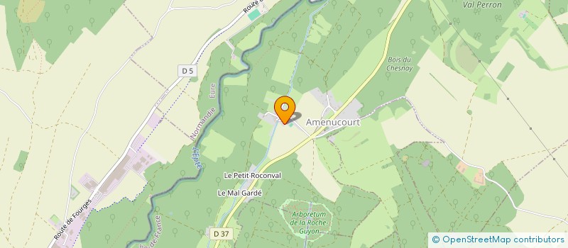 localisation de l'entreprise LA GARGOUILLE  AMENUCOURT