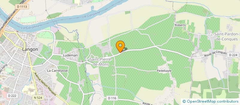 localisation de l'entreprise LA GARGOUILLE A FREDOUILLE  SAINT-PIERRE-DE-MONS