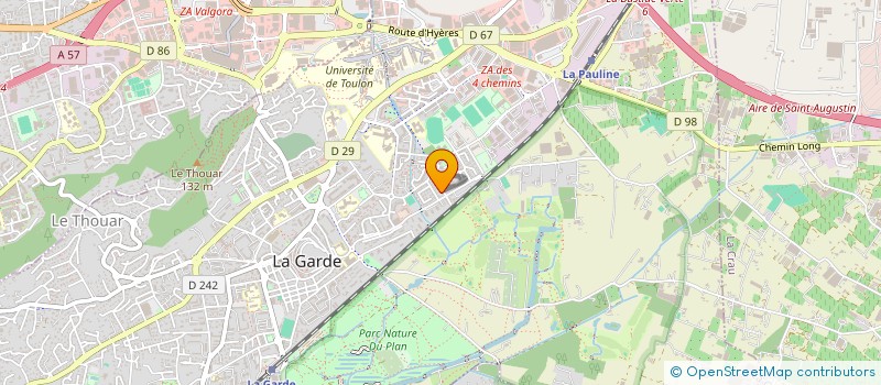 localisation de l'entreprise LA GARGOULE  LA GARDE