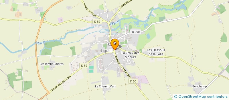 localisation de l'entreprise LA GARGOULETTE  LIGUEIL