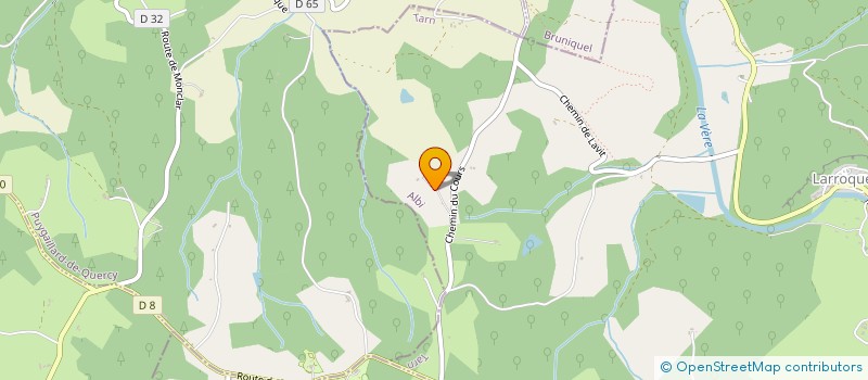 localisation de l'entreprise LA GARINIE SCI  LARROQUE