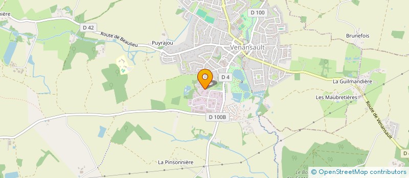 localisation de l'entreprise LA GARLIERE  VENANSAULT