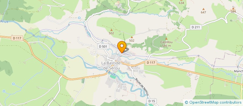localisation de l'entreprise LA GARLY'S à LA BASTIDE-DE-SEROU