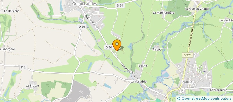 localisation de l'entreprise LA GARMITIERE  GRAND'LANDES