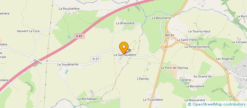 localisation de l'entreprise LA GARNAUDIERE à LA GAUBRETIERE