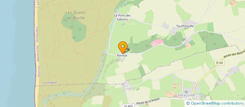 localisation de l'entreprise LA GARNETTE  LA HAGUE