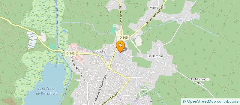 localisation de l'entreprise LA GAROLE  BISCARROSSE