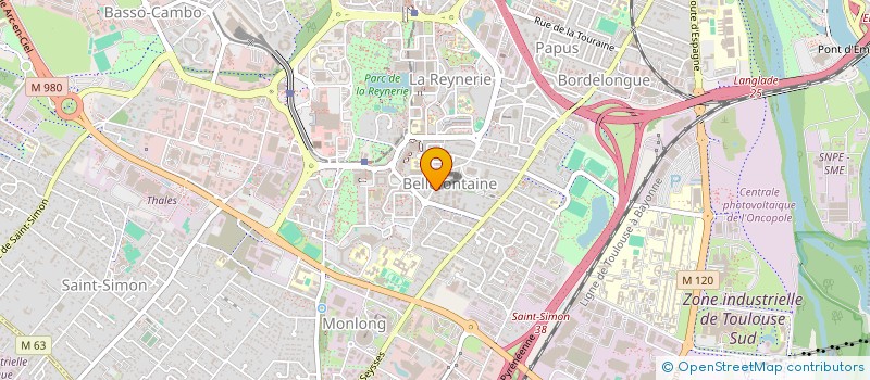 localisation de l'entreprise LA GARONNE DE PEINTURE à TOULOUSE