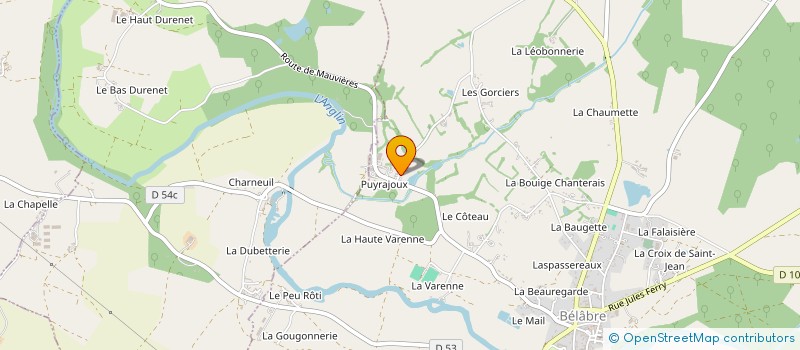 localisation de l'entreprise LA GARONNE VDE à BELABRE