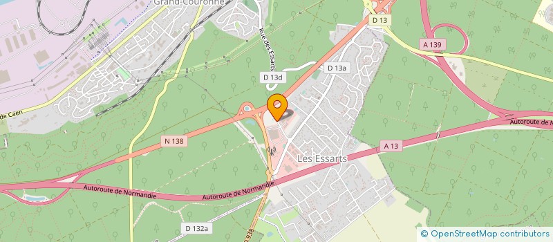 localisation de l'entreprise LA GARONNETTE  GRAND-COURONNE