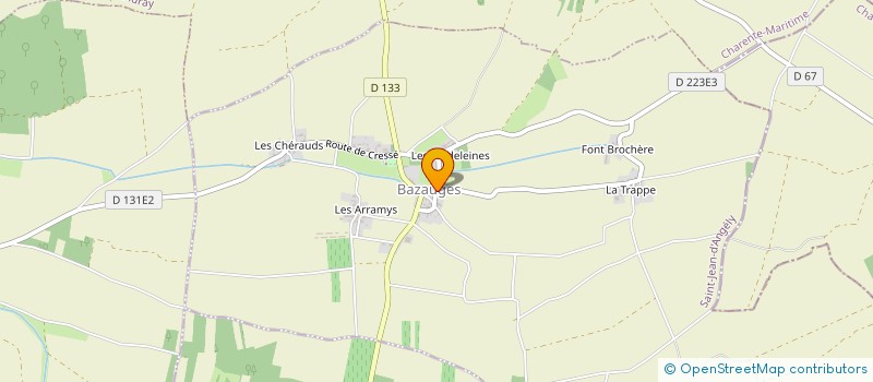 localisation de l'entreprise LA GAROUNE  BAZAUGES