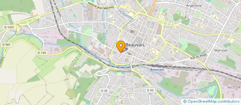 localisation de l'entreprise LA GAROUPE  BEAUVAIS