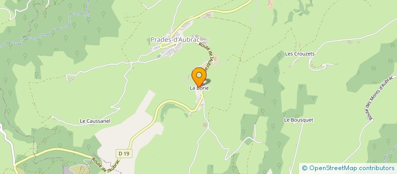 localisation de l'entreprise LA GAROUSSE  SAINT-CHELY-D AUBRAC