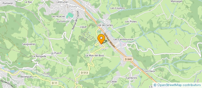 localisation de l'entreprise LA GARRIGAL  SAINT-SANTIN