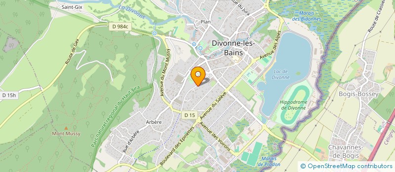 localisation de l'entreprise LA GARRIGUE à DIVONNE-LES-BAINS