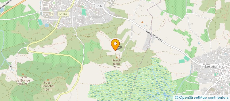 localisation de l'entreprise LA GARRIGUE  NISSAN-LEZ-ENSERUNE