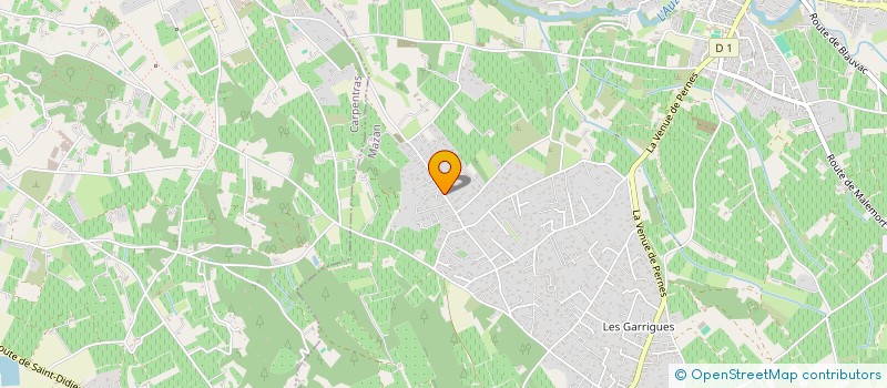 localisation de l'entreprise LA GARRIGUE  MAZAN