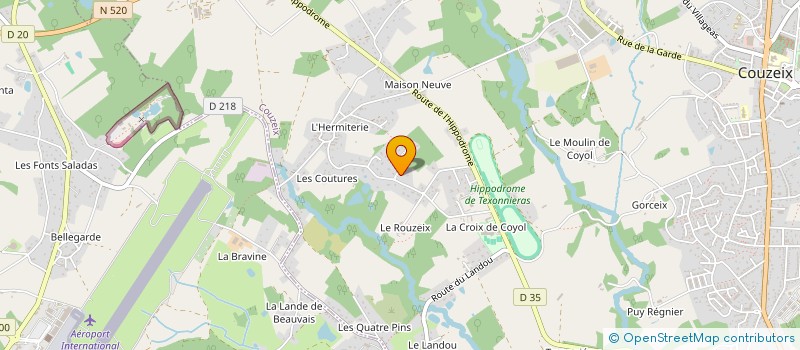 localisation de l'entreprise LA GARRIGUE à COUZEIX