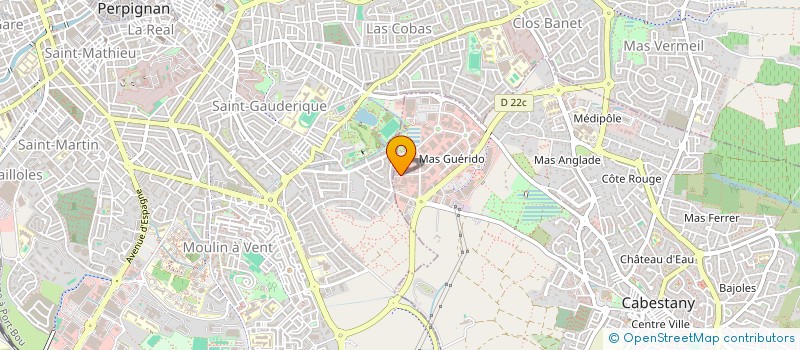 localisation de l'entreprise LA GARRIGUE GFA  CABESTANY