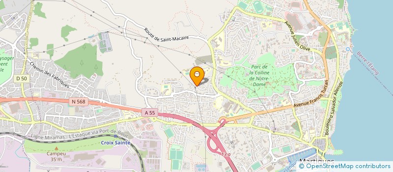 localisation de l'entreprise LA GARRIGUETTE MARTEGALE  MARTIGUES