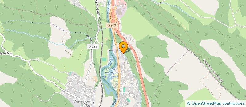 localisation de l'entreprise LA GARROSSE à SAINT-JEAN-DE-VERGES