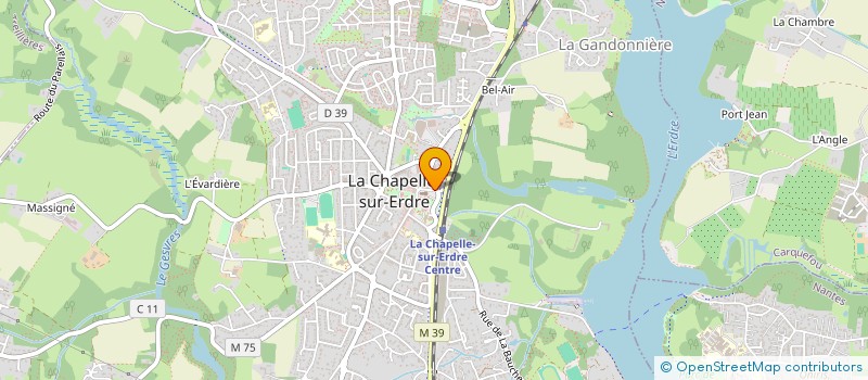 localisation de l'entreprise LA GASCHERIE EQUITATION  CHAPELLE-SUR-ERDRE (LA)