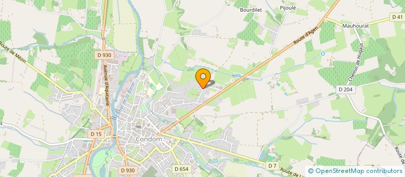 localisation de l'entreprise LA GASCONNIERE  CONDOM