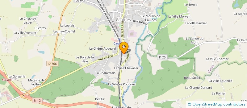 localisation de l'entreprise LA GASPELLE  CAULNES