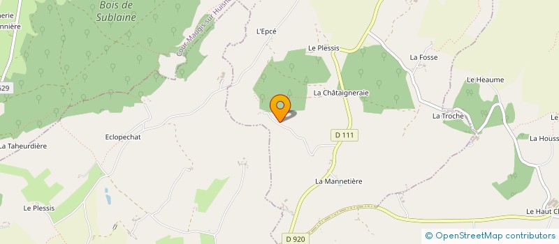 localisation de l'entreprise LA GASSOTIERE à COUR-MAUGIS SUR HUISNE