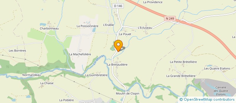 localisation de l'entreprise LA GASTINE à SEVREMOINE