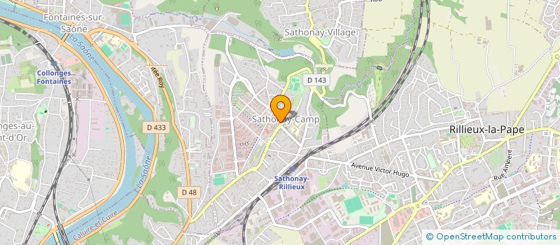 localisation de l'entreprise LA GASTONNERIE  SATHONAY-CAMP