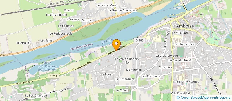 localisation de l'entreprise LA GASTOUNETTE  AMBOISE