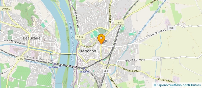 localisation de l'entreprise LA GASTRONOMIE MEDIEVALE ET D ANTAN ET SA MESNIE ORIGLIA  TARASCON