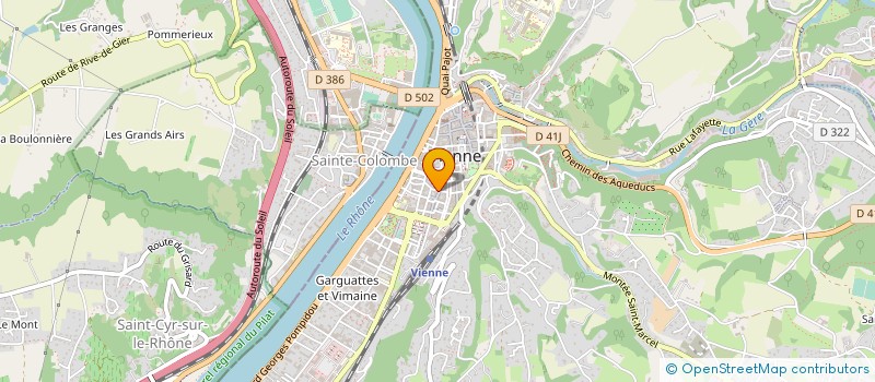 localisation de l'entreprise LA GATERIE à VIENNE