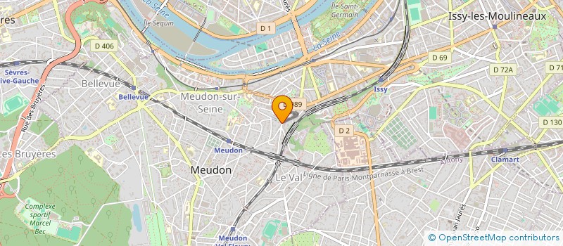 localisation de l'entreprise LA GATINE  MEUDON
