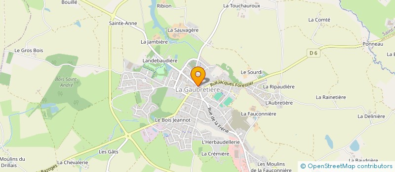 localisation de l'entreprise LA GAUBRETIERE TERRE D' HISTOIRE à LA GAUBRETIERE