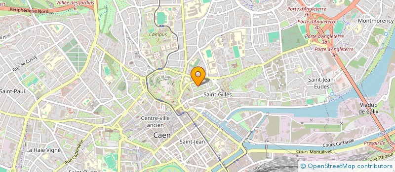 localisation de l'entreprise LA GAUCHE EN AVANT à CAEN