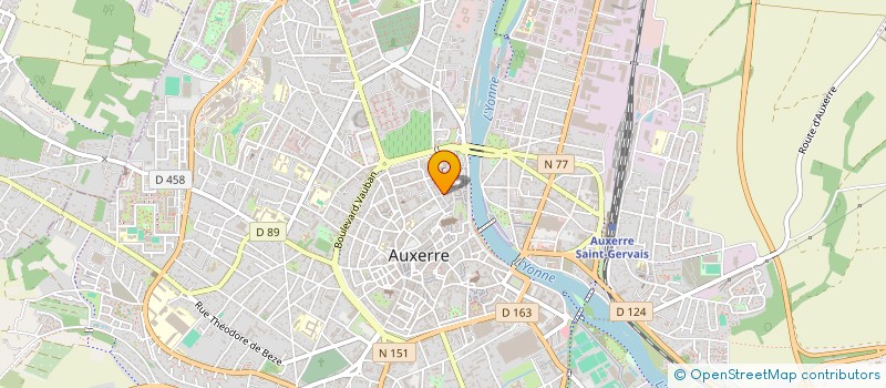 localisation de l'entreprise LA GAUCHE QUI NE RENONCE PAS à AUXERRE