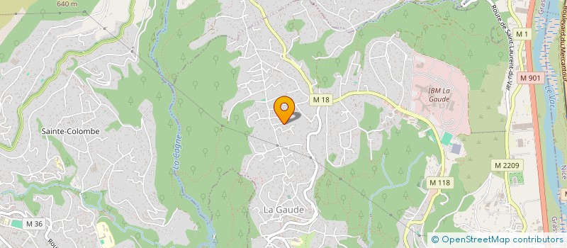 localisation de l'entreprise LA GAUDE AVEC VOUS  LA GAUDE