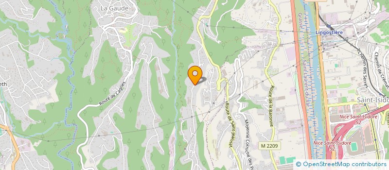 localisation de l'entreprise LA GAUDE MARINE  LA GAUDE