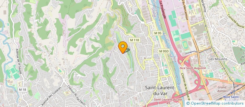 localisation de l'entreprise LA GAUDOLITHO à SAINT-LAURENT-DU-VAR
