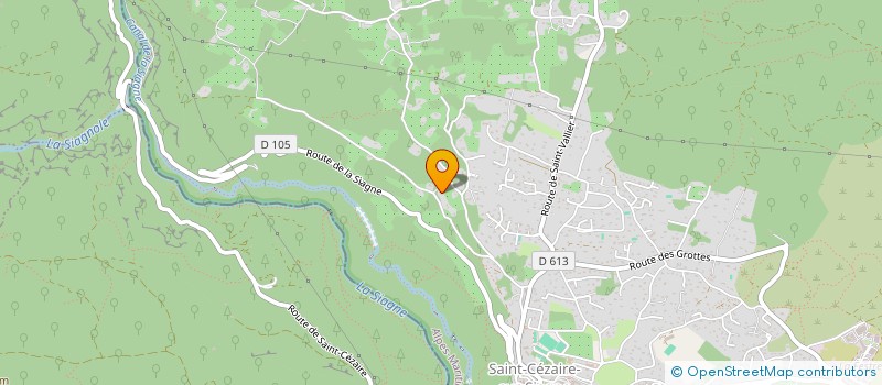localisation de l'entreprise LA GAUFFRE VADROUILLEUSE à SAINT-CEZAIRE-SUR-SIAGNE