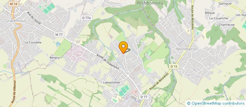 localisation de l'entreprise LA GAUFRE NOMADE  PECHBONNIEU