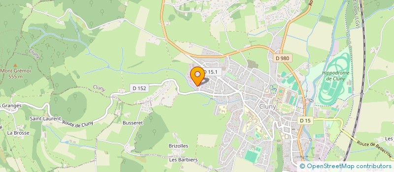 localisation de l'entreprise LA GAUFRETTE DE BOURGOGNE  CLUNY