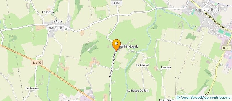 localisation de l'entreprise LA GAULARDIERE à ISIGNY-LE-BUAT
