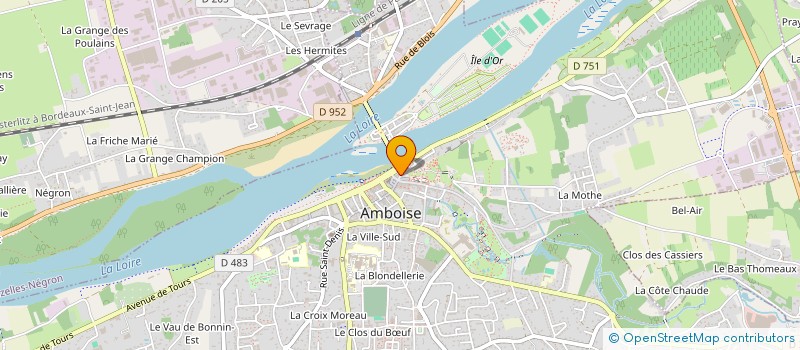 localisation de l'entreprise 'LA GAULE AMBOISIENNE'  AMBOISE